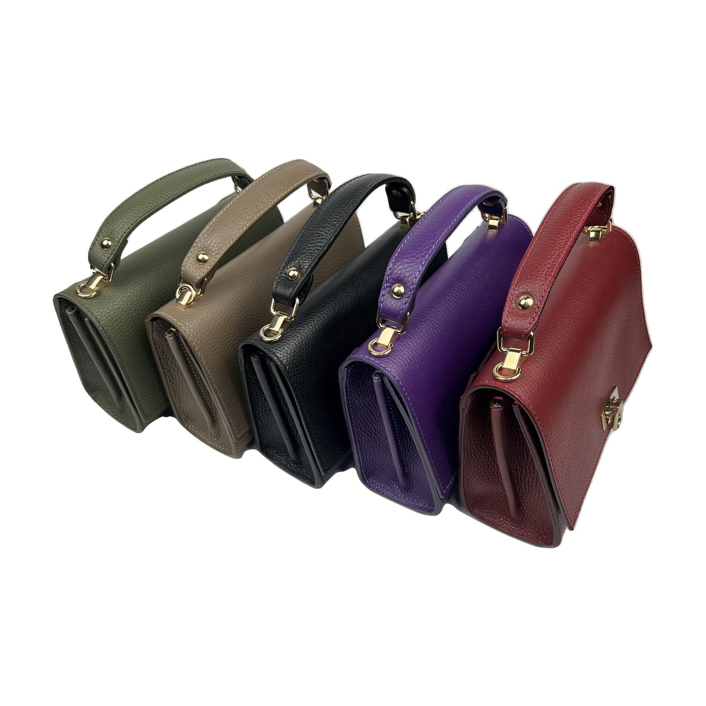 Borsa mini ADELE - Pelle martellata in borsa a mano - EmilyHu LOVE