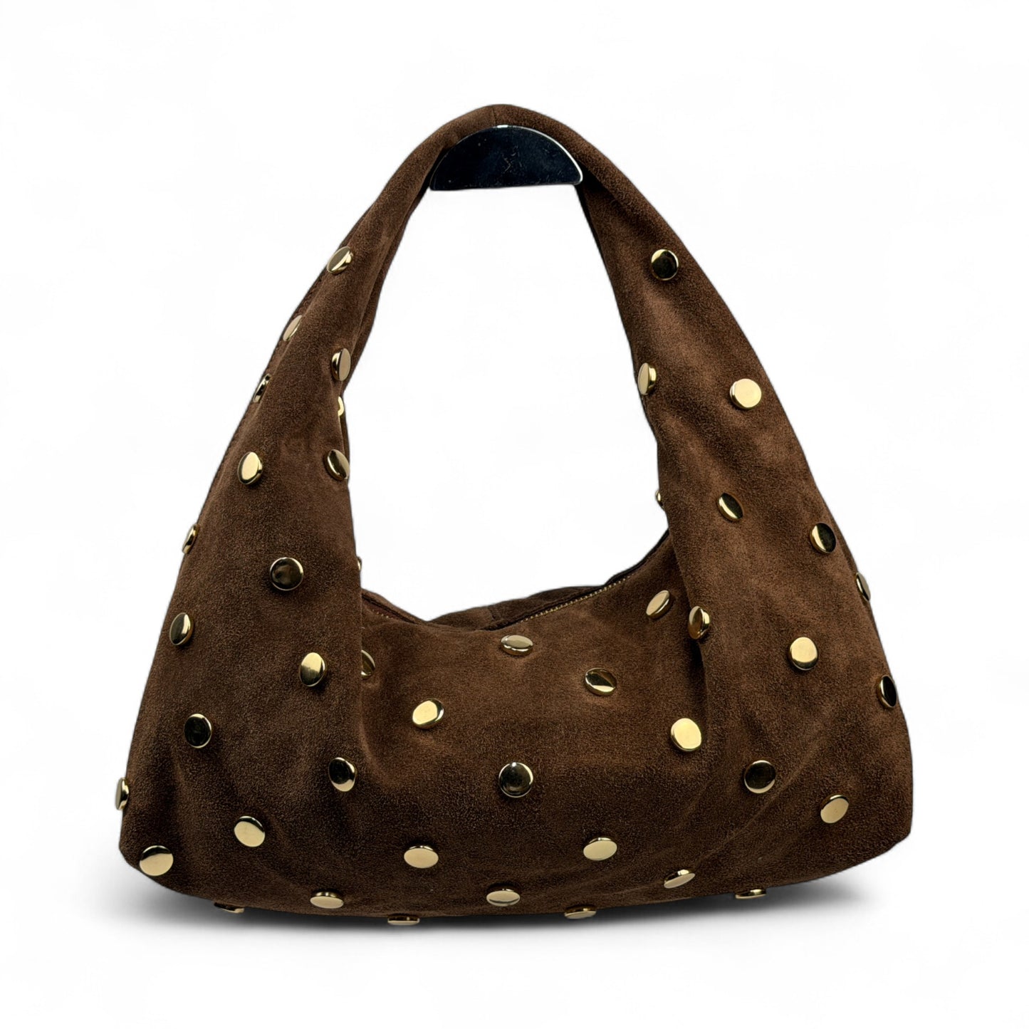 Borsa hobo con borchie LUIS - Camoscio