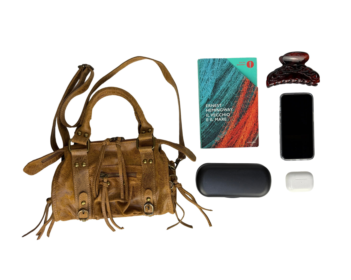 City bag mini - Cuoio in borsa a mano - EmilyHu LOVE