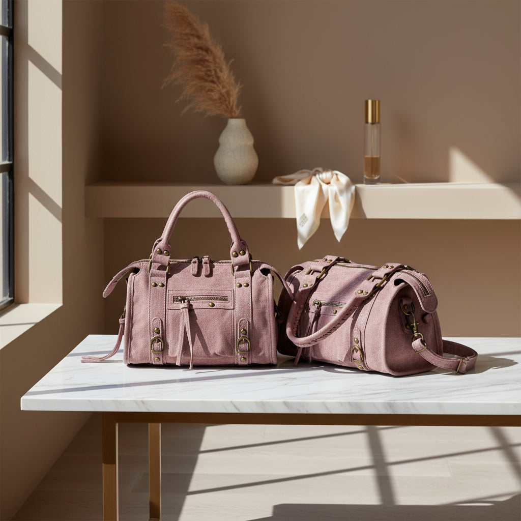 City bag mini - Rosa in borsa a mano - EmilyHu LOVE