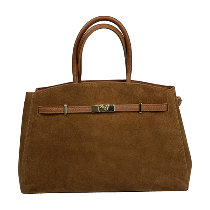 Borsa tote SONIA - Camoscio in borsa a mano - EmilyHu LOVE