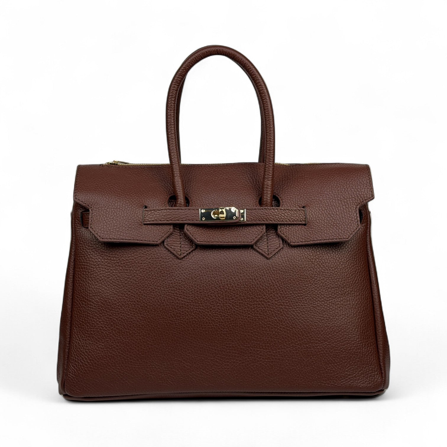 Borsa tote CHLOÉ - Pelle Togo in Borsa a Mano in Pelle Martellata con Patta e Zip - EmilyHu LOVE