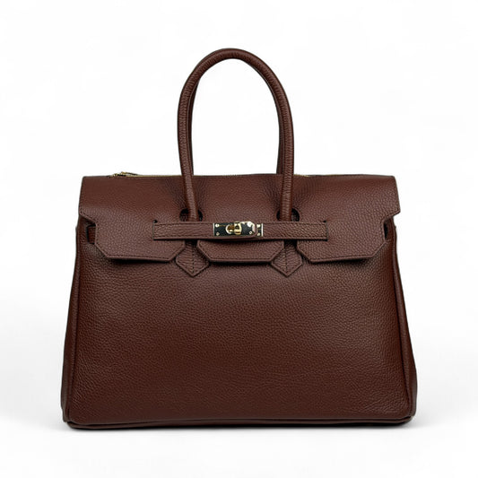 Borsa tote CHLOÉ - Pelle Togo in Borsa a Mano in Pelle Martellata con Patta e Zip - EmilyHu LOVE