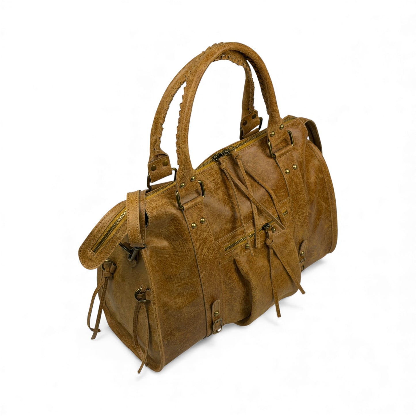 Borsa city grande GIADA - Pelle stampata in borsa a mano - EmilyHu LOVE