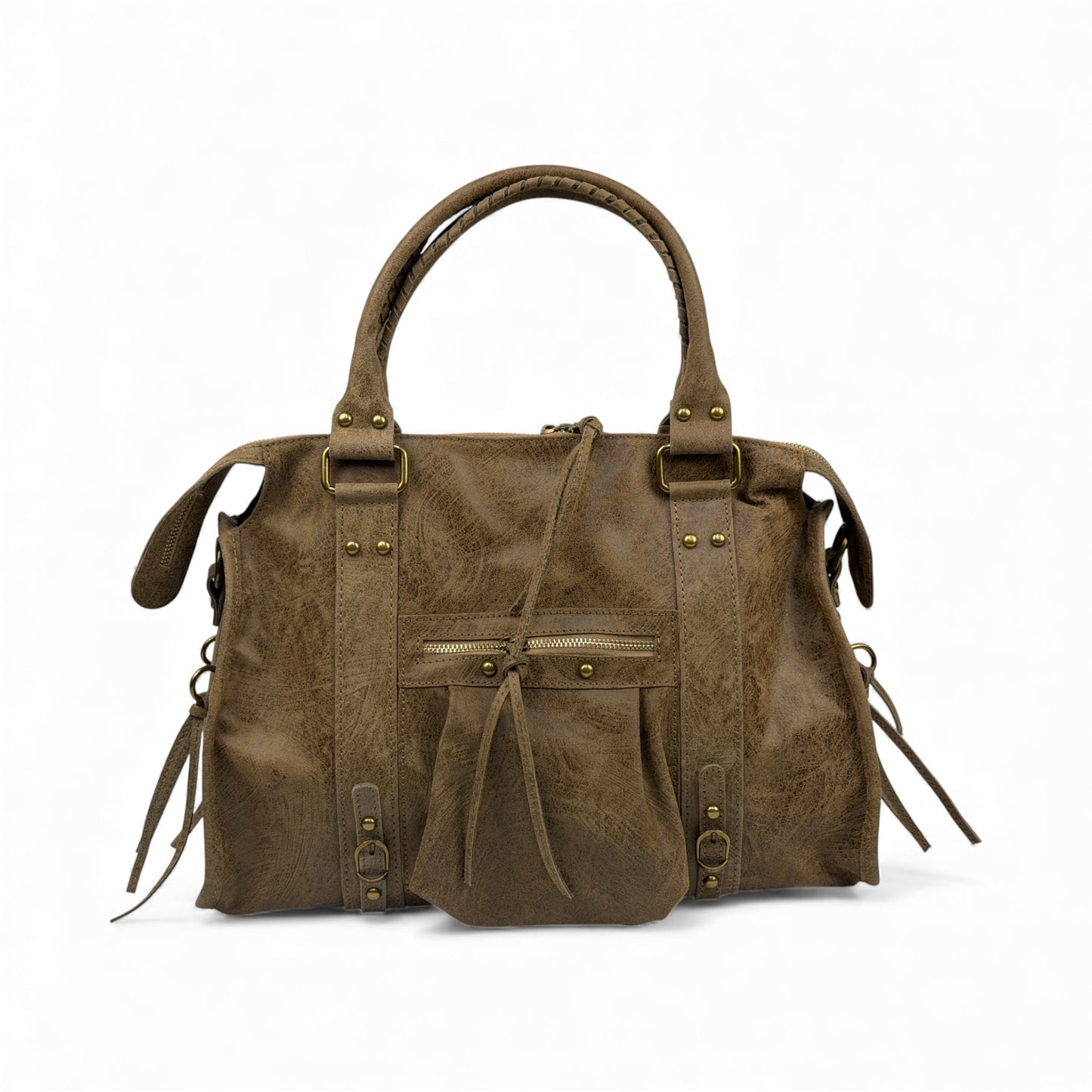 Borsa city grande GIADA - Pelle stampata in borsa a mano - EmilyHu LOVE