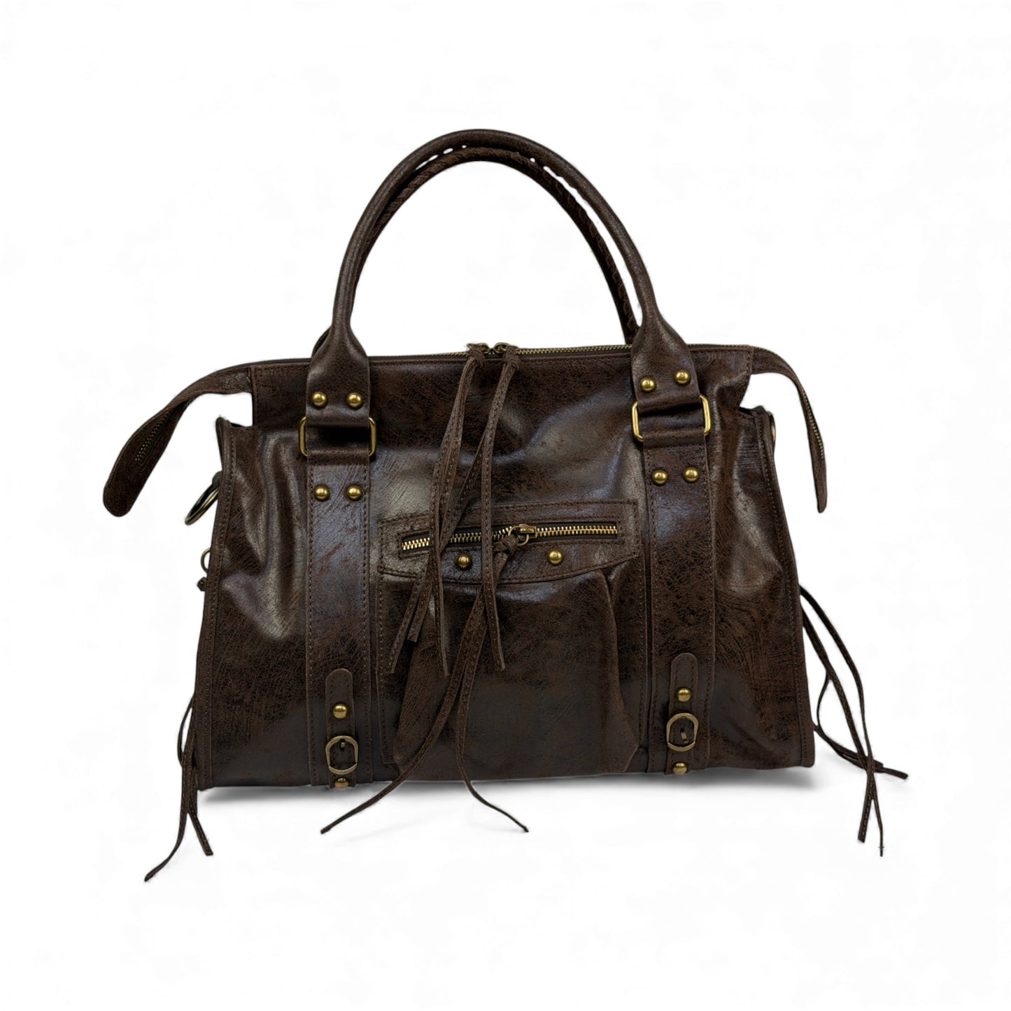 Borsa city grande GIADA - Pelle stampata in borsa a mano - EmilyHu LOVE