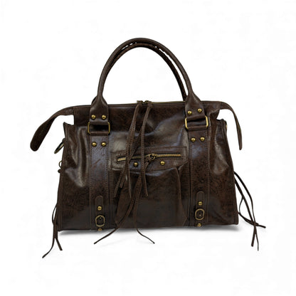 Borsa city grande GIADA - Pelle stampata in borsa a mano - EmilyHu LOVE