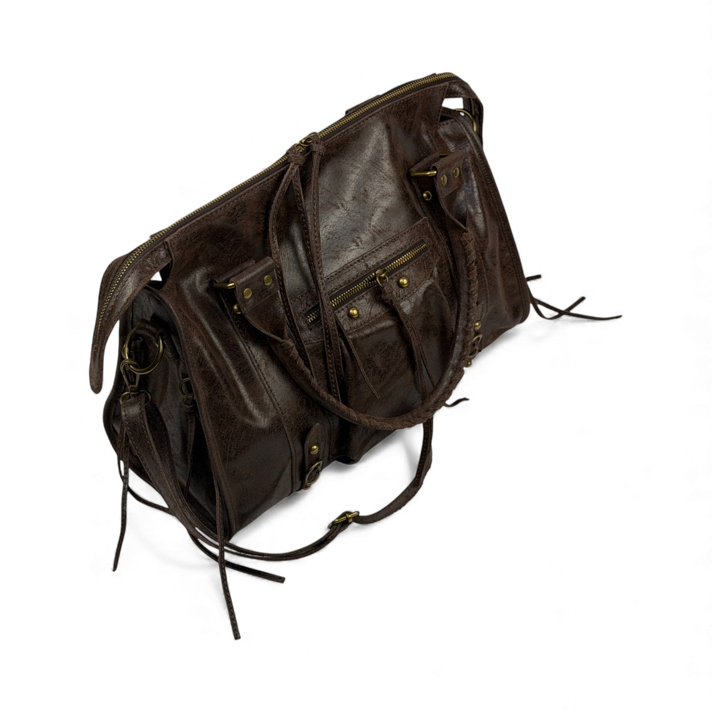 Borsa city grande GIADA - Pelle stampata in borsa a mano - EmilyHu LOVE