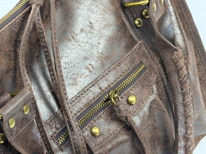 Borsa city grande GIADA - Pelle stampata in borsa a mano - EmilyHu LOVE