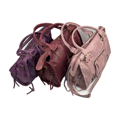 Borsa city grande GIADA - Pelle stampata in borsa a mano - EmilyHu LOVE