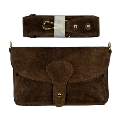 Marsupio pochette ALAN - Camoscio in borsa da polso - EmilyHu LOVE