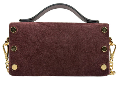 Borsa mini CHIARA - Camoscio e pelle in borsa a spalla - EmilyHu LOVE