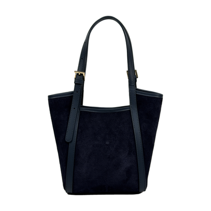 Borsa Secchiello ALIANA - Camoscio e pelle in borsa a mano piccolo - EmilyHu LOVE