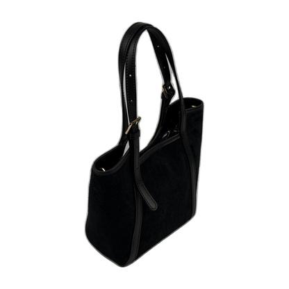 Borsa Secchiello ALIANA - Camoscio e pelle in borsa a mano piccolo - EmilyHu LOVE