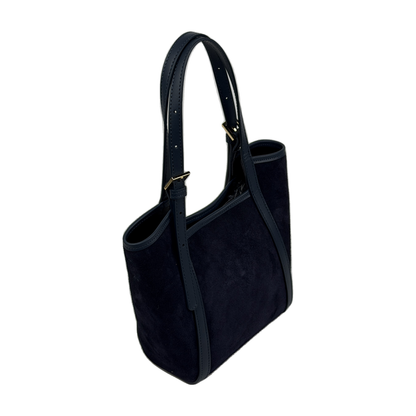 Borsa Secchiello ALIANA - Camoscio e pelle in borsa a mano piccolo - EmilyHu LOVE