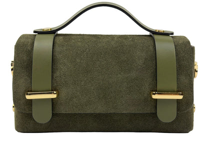 Borsa mini CHIARA - Camoscio e pelle in borsa a spalla - EmilyHu LOVE