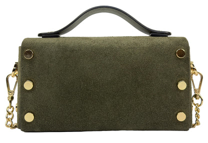 Borsa mini CHIARA - Camoscio e pelle in borsa a spalla - EmilyHu LOVE