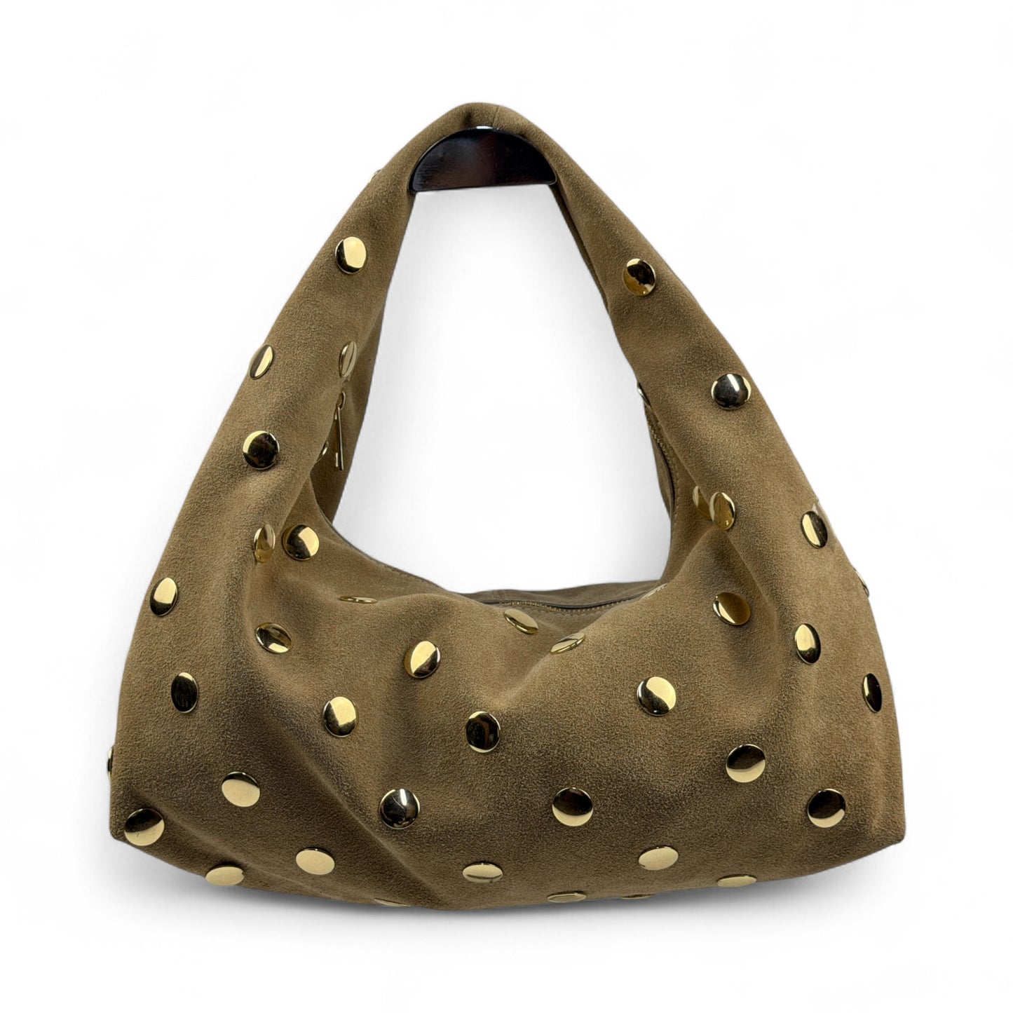 Borsa hobo con borchie LUIS - Camoscio
