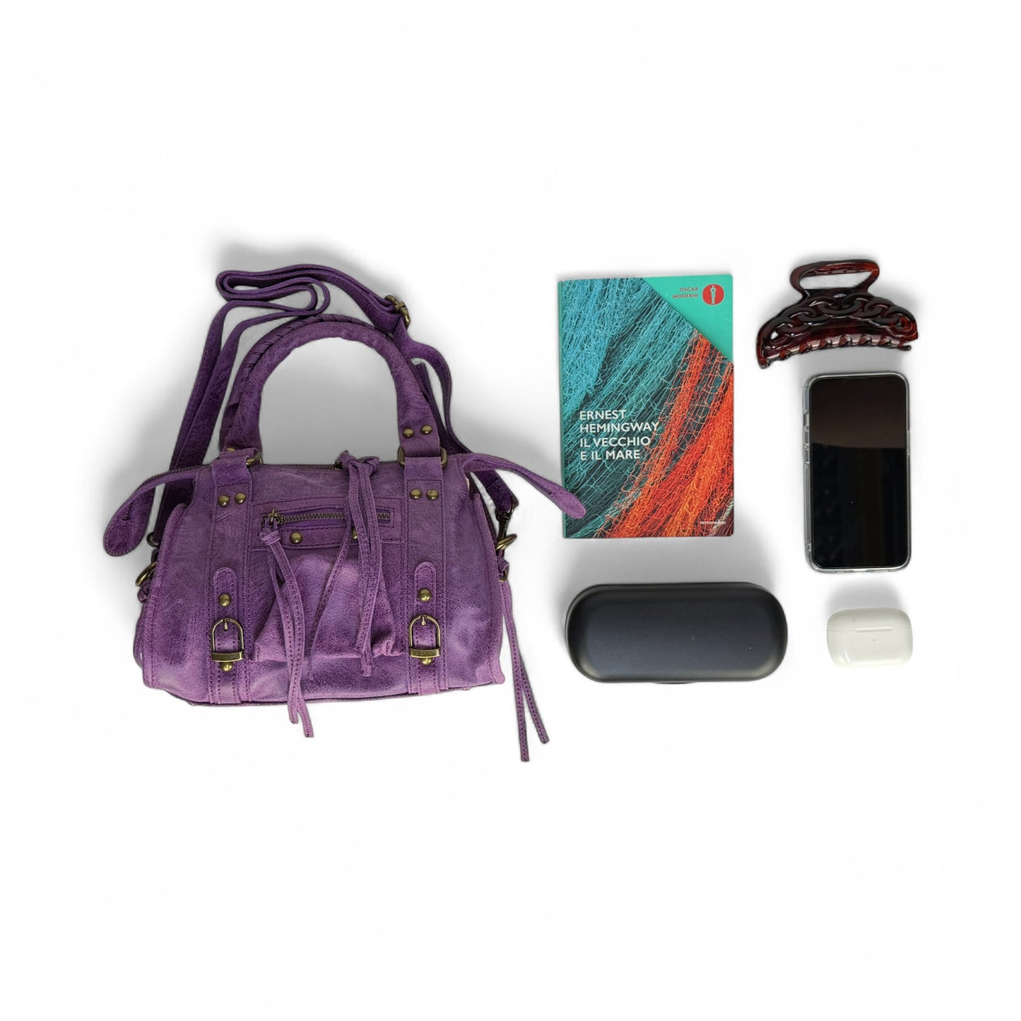 Borsa city mini GIADA - Pelle stampata in borsa a mano - EmilyHu LOVE