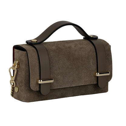 Borsa mini CHIARA - Camoscio e pelle in borsa a spalla - EmilyHu LOVE