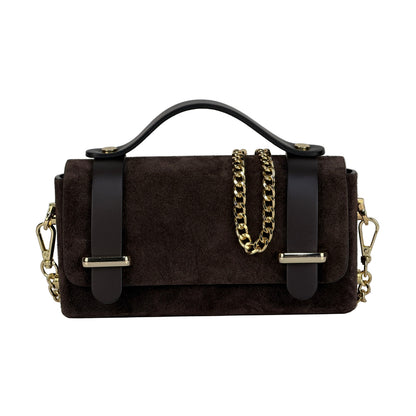 Borsa mini CHIARA - Camoscio e pelle in borsa a spalla - EmilyHu LOVE