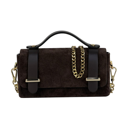 Borsa Mini a spalla - Marrone scuro in borsa a spalla - EmilyHu LOVE
