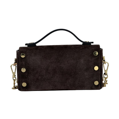 Borsa mini CHIARA - Camoscio e pelle in borsa a spalla - EmilyHu LOVE