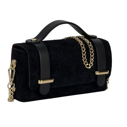 Borsa mini CHIARA - Camoscio e pelle in borsa a spalla - EmilyHu LOVE