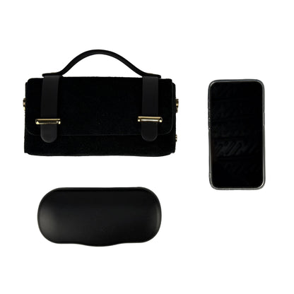 Borsa mini CHIARA - Camoscio e pelle in borsa a spalla - EmilyHu LOVE