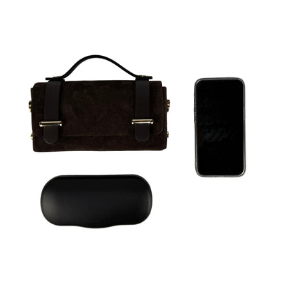 Borsa mini CHIARA - Camoscio e pelle in borsa a spalla - EmilyHu LOVE