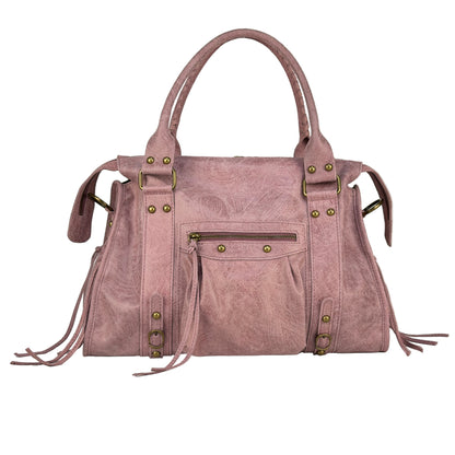 Borsa city grande GIADA - Pelle stampata in borsa a mano - EmilyHu LOVE