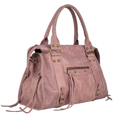 Borsa city grande GIADA - Pelle stampata in borsa a mano - EmilyHu LOVE