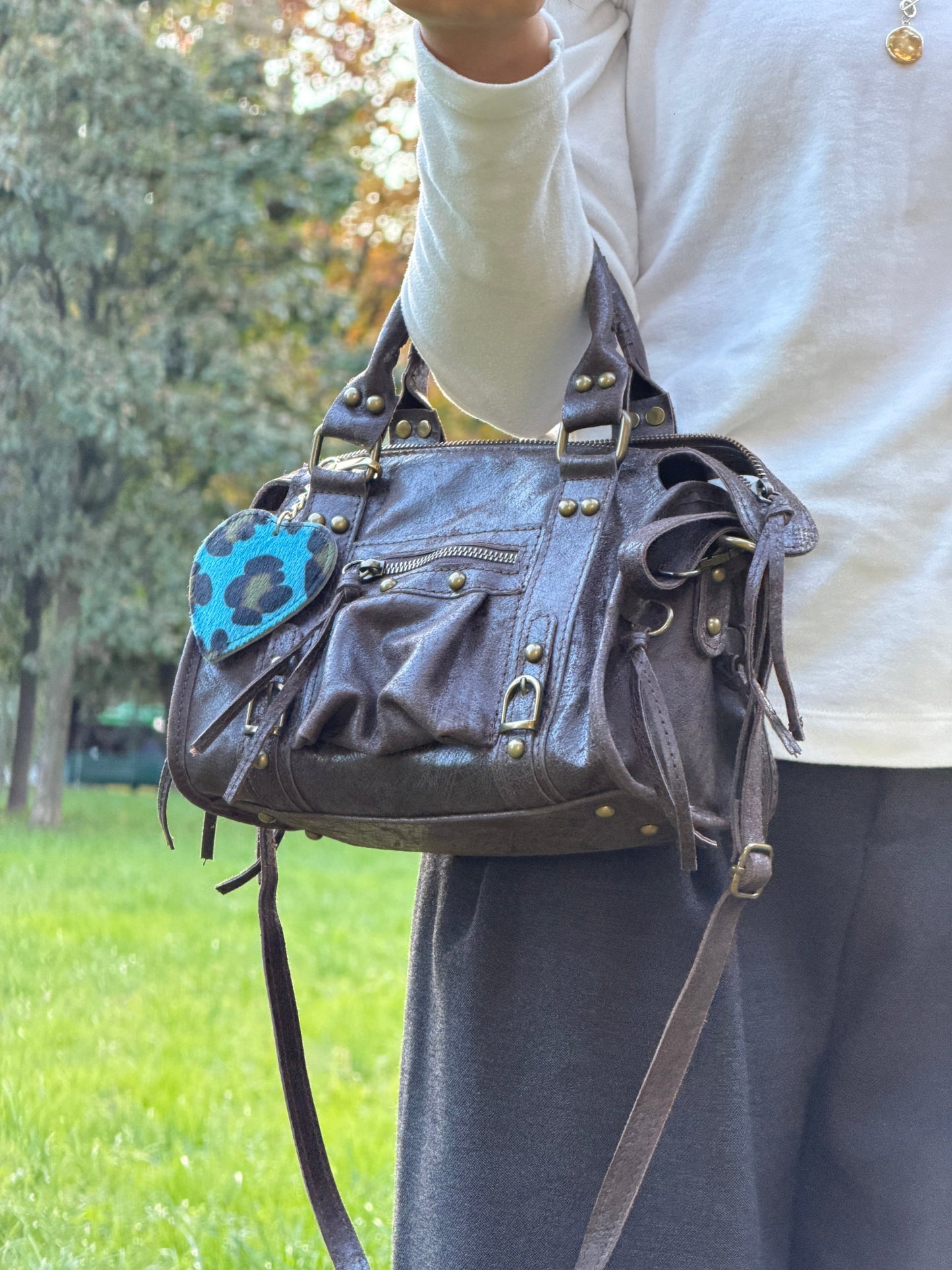 Borsa city mini GIADA - Pelle stampata in borsa a mano - EmilyHu LOVE