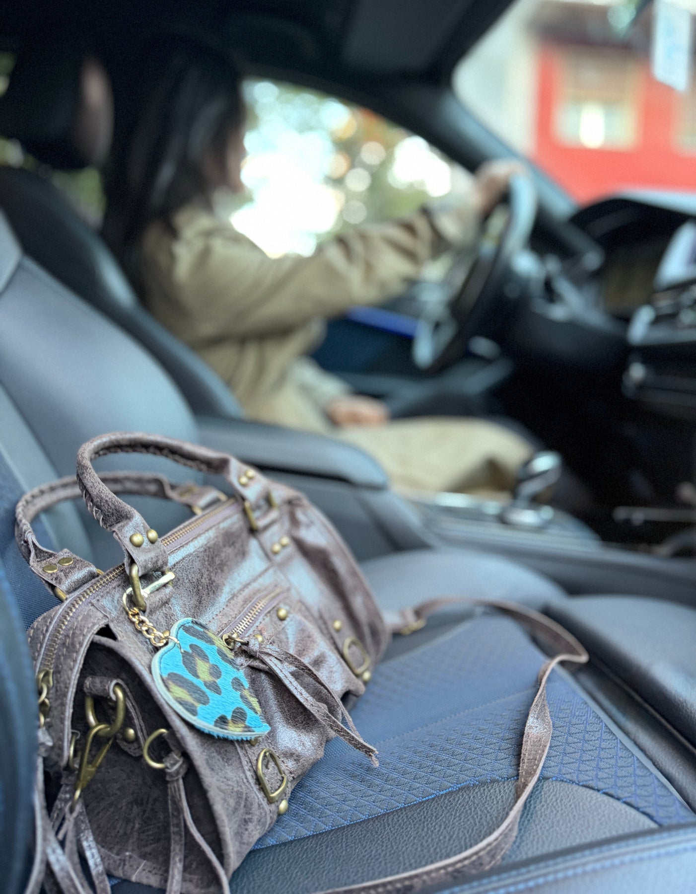 Borsa city mini GIADA - Pelle stampata in borsa a mano - EmilyHu LOVE