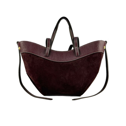 Borsa tote VENERE - Camoscio e pelle in borsa a spalla - EmilyHu LOVE