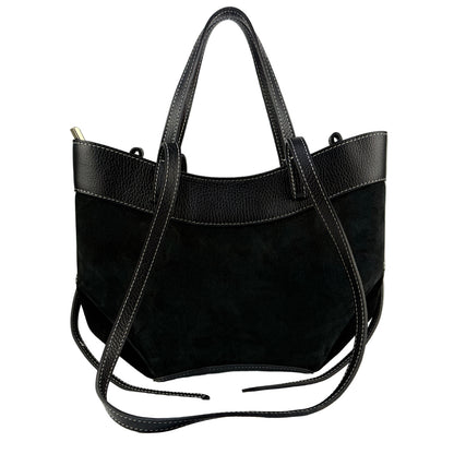 Borsa tote VENERE - Camoscio e pelle in borsa a spalla - EmilyHu LOVE