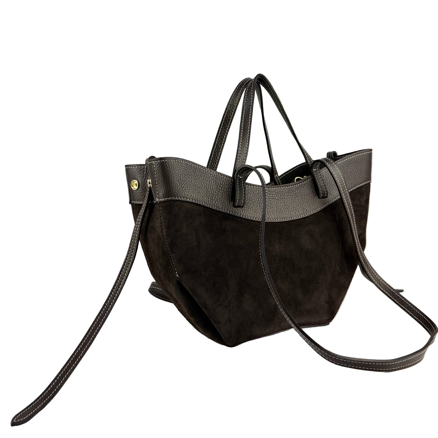 Borsa tote VENERE - Camoscio e pelle in borsa a spalla - EmilyHu LOVE