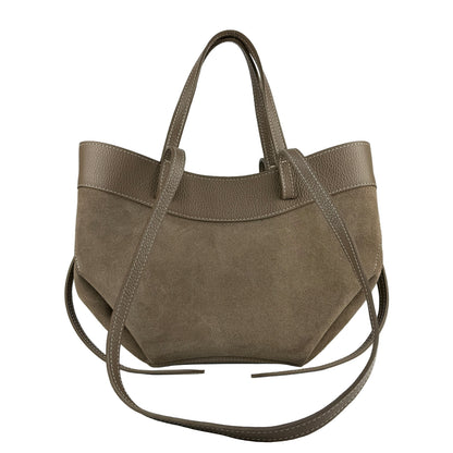 Borsa tote VENERE - Camoscio e pelle in borsa a spalla - EmilyHu LOVE