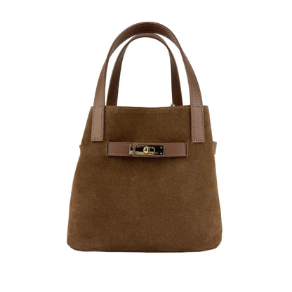 Borsa tote SILVIA - Camoscio e pelle in borsa tote - EmilyHu LOVE