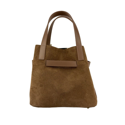 Borsa tote SILVIA - Camoscio e pelle in borsa tote - EmilyHu LOVE
