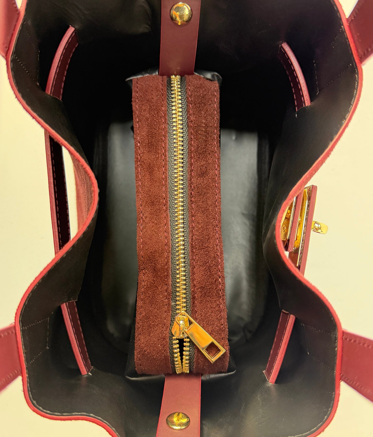 Borsa tote SILVIA - Camoscio e pelle in borsa tote - EmilyHu LOVE