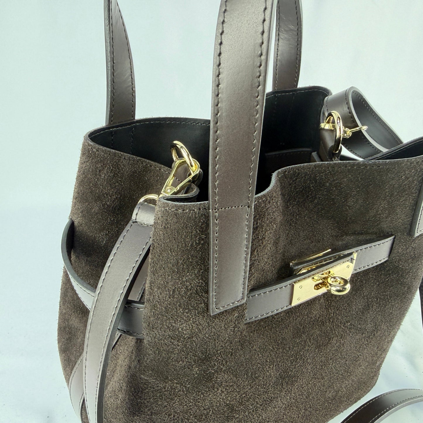 Borsa tote SILVIA - Camoscio e pelle in borsa tote - EmilyHu LOVE