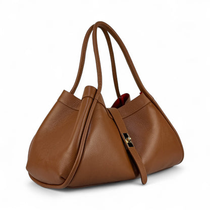 Borsa Tote CLARA - Pelle martellata in borsa a spalla - EmilyHu LOVE