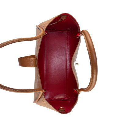 Borsa Tote CLARA - Pelle martellata in borsa a spalla - EmilyHu LOVE