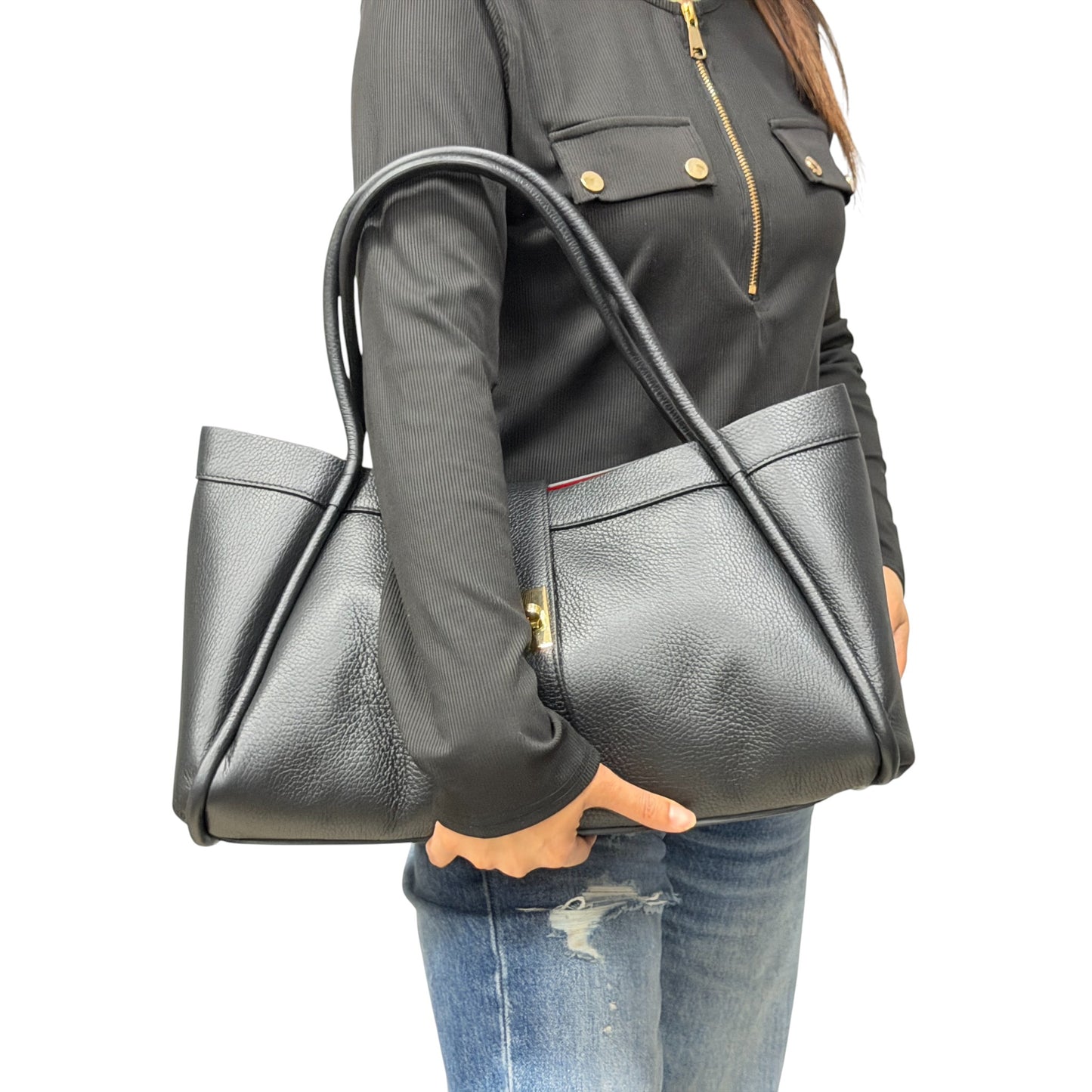 Borsa Tote CLARA - Pelle martellata