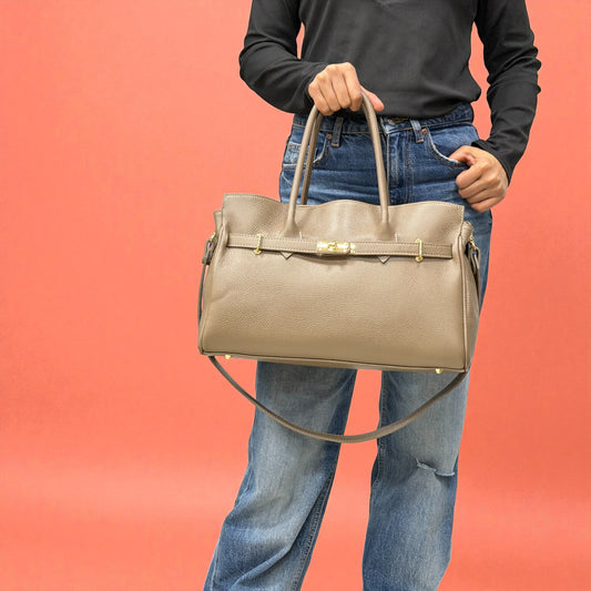 Borsa tote MARIA - Pelle martellata in borsa a spalla - EmilyHu LOVE