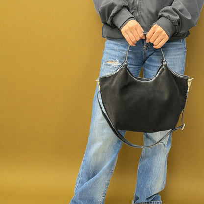 Borsa Hobo SIENNA - Camoscio in borsa a mano - EmilyHu LOVE