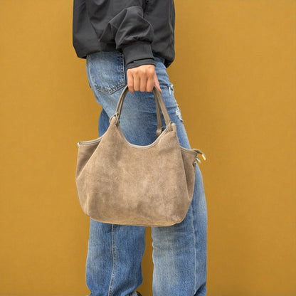Borsa Hobo SIENNA - Camoscio in borsa a mano - EmilyHu LOVE