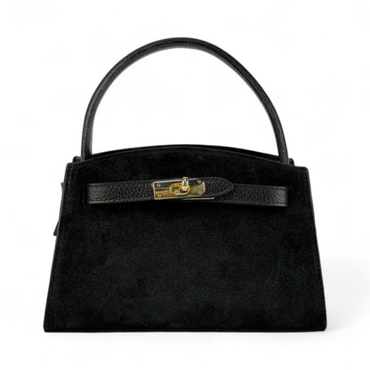 Borsa mini ARIA - Camoscio e pelle in borsa a mano - EmilyHu LOVE