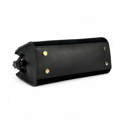 Borsa mini ARIA - Camoscio e pelle in borsa a mano - EmilyHu LOVE